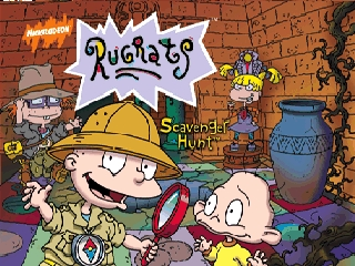 Rugrats Scavenger Hunt title screen for Nintendo 64